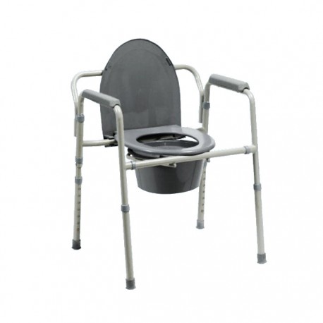 KRZESŁO TOALETOWE SANITARNE SKŁADANE Z REGULACJĄ