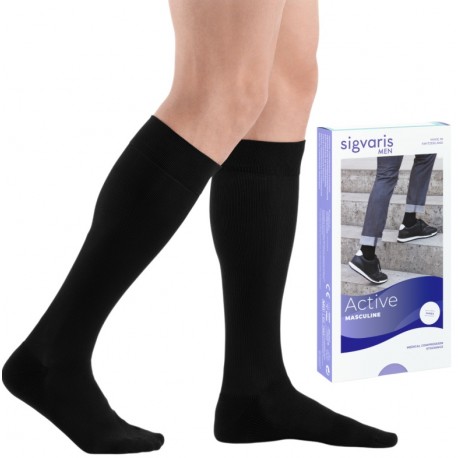 PODKOLANÓWKI MĘSKIE SIGVARIS JAMES PRZECIWŻYLAKOWE, UCISKOWE,