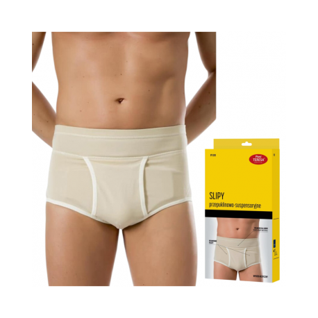 SLIPY PRZEPUKLINOWO SUSPENSORYJNE MĘSKIE PANI TERESA PT0111