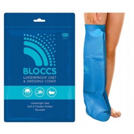 BLOCCS NA NOGĘ  - DZIECKO WODOODPORNY OCHRANIACZ OSŁONA NA GIPS OPATRUNEK